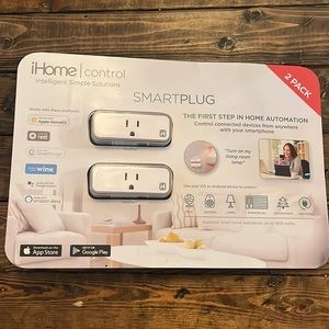 iHome Smart Plug 2 pack - Control Devices From Anywhere with your Smartphone